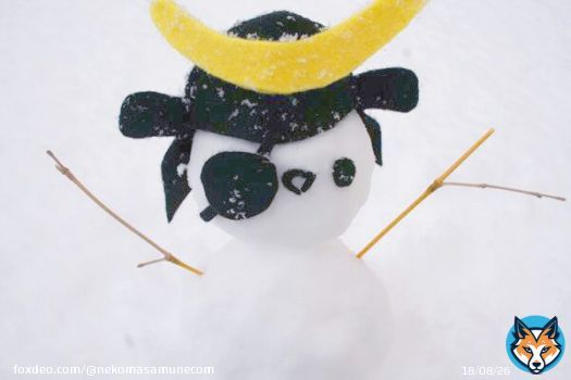 雪だるまになってしまいました