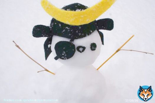 雪だるまになってしまいました
