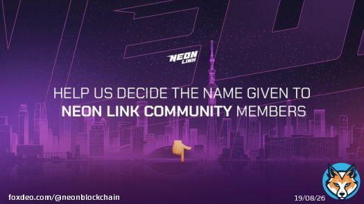 Calling all members of the #NeonLink community!   Community is everything in #crypto & #Web3   We're trying to come up with a name for all our community members  Can you help us by sharing your suggestions below & using the hashtag #NeonLinkNNation   #NeonLinkTakeover
