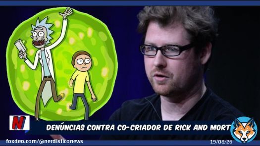 Co-criador de #RickandMorty demitido pela Adult Swin ap&oacute;s den&uacute;ncia de viol&ecirc;ncia dom&eacute;stica!  Justin Roiland tamb&eacute;m dublava alguns personagens que sofrer&atilde;o recast. A anima&ccedil;&atilde;o est&aacute; renovada aat&eacute; a 10&ordf; temporada e n&atilde;o corre riscos.