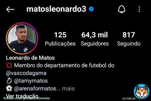 Por favor, Nen&ecirc;, siga os passos do seu amigo L&eacute;o Matos.