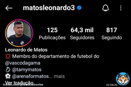 Por favor, Nen&ecirc;, siga os passos do seu amigo L&eacute;o Matos.