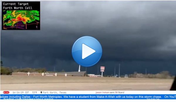 #weather #txwx #okwx  #severewx #Tornado #Dallas   @ReedTimmerAccu - Team Make A Wish Dominator today. @MakeAWish   Live Link:
