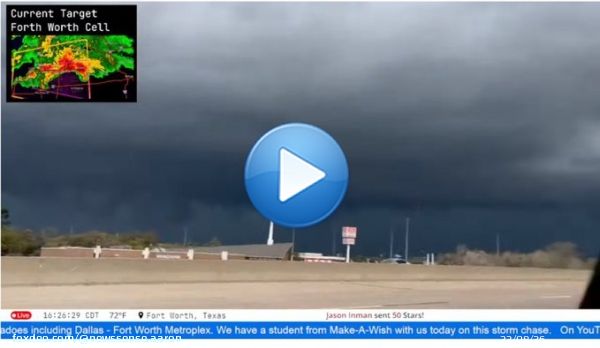 #weather #txwx #okwx  #severewx #Tornado #Dallas   @ReedTimmerAccu - Team Make A Wish Dominator today. @MakeAWish   Live Link: