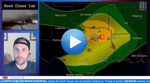 #Weather #txwx #okwx #lawx #severewx #Tornado #Dallas #Texas   @ReedTimmerAccu  - Team Make A Wish Dominator today. @MakeAWish  Live: