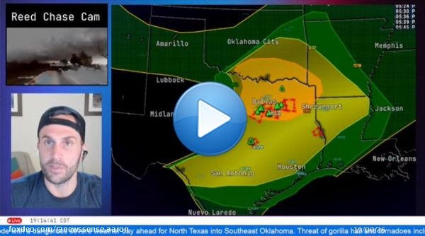 #Weather #txwx #okwx #lawx #severewx #Tornado #Dallas #Texas   @ReedTimmerAccu  - Team Make A Wish Dominator today. @MakeAWish  Live: