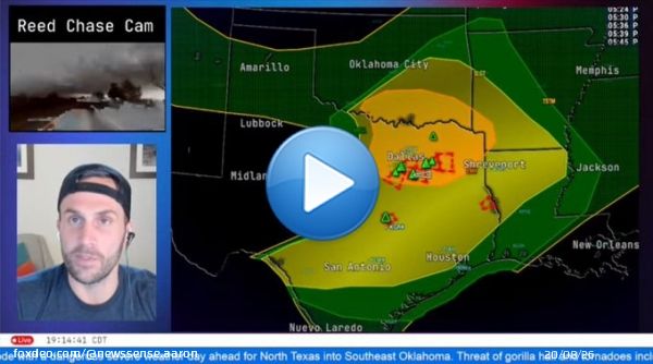 #Weather #txwx #okwx #lawx #severewx #Tornado #Dallas #Texas   @ReedTimmerAccu  - Team Make A Wish Dominator today. @MakeAWish  Live:
