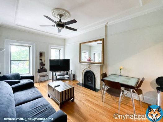 The classic feel this 2-bedroom no-broker fee apartment exudes is a product of its hardwood floors, decorative molding, and a top-floor rental in an old Brooklyn building with a stoop.   Check it out:   #ProspectHeights #NYCrental #Brooklynapartments