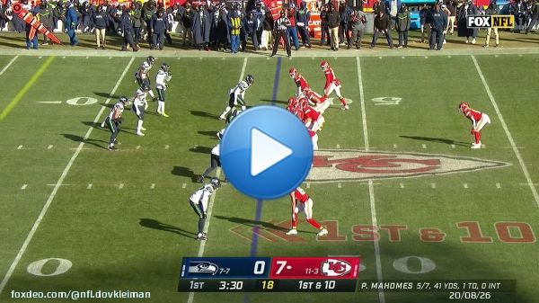 From earlier: Patrick Mahomes found out just exactly how fast #Seahawks rookie Tariq Woolen is.