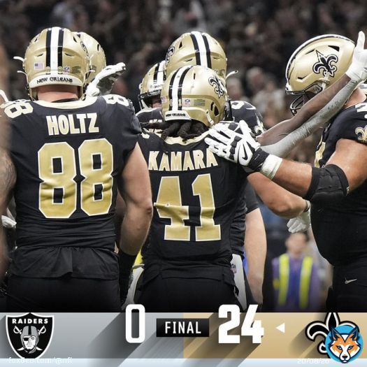 The @Saints shut out the Raiders in impressive fashion. #LVvsNO