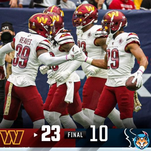 FINAL: The @Commanders have won 5 of their last 6! #HTTC #WASvsHOU