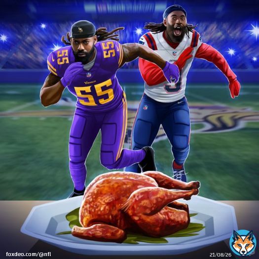 Who&rsquo;s getting to the postgame turkey first tonight? #MaddenThanksgiving   : #NEvsMIN 8:20PM ET on NBC : Stream on NFL+