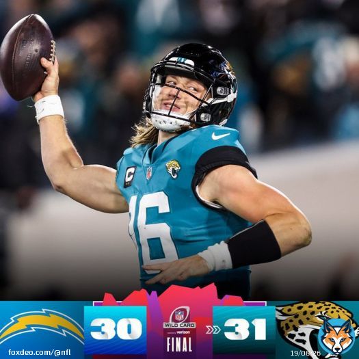FINAL: THE @JAGUARS COMPLETE AN UNTHINKABLE COMEBACK. #SuperWildCard #LACvsJAX
