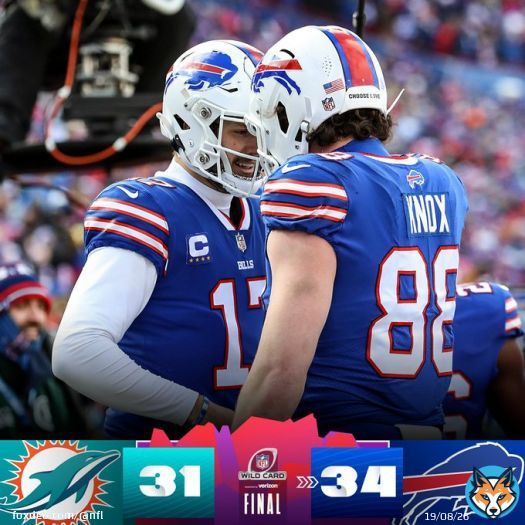 FINAL: The @BuffaloBills defeat the Dolphins! #SuperWildCard #MIAvsBUF