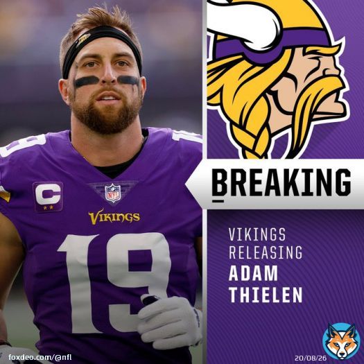 Vikings to release WR Adam Thielen. (via @TomPelissero)