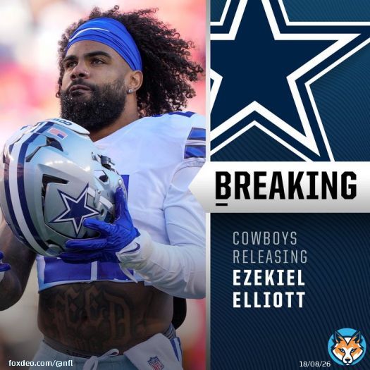 Cowboys to release RB Ezekiel Elliott. (via @RapSheet, @TomPelissero)