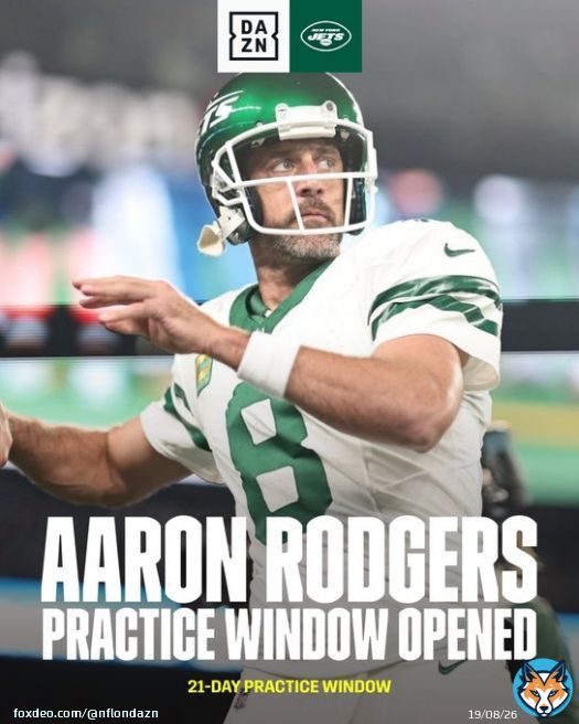 The Jets have opened the 21-day practice window for QB Aaron Rodgers