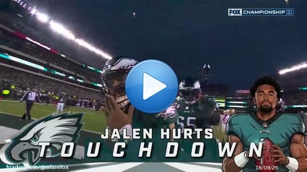 Jalen Hurts blowing kisses to the camera after that TD  #FlyEaglesFly