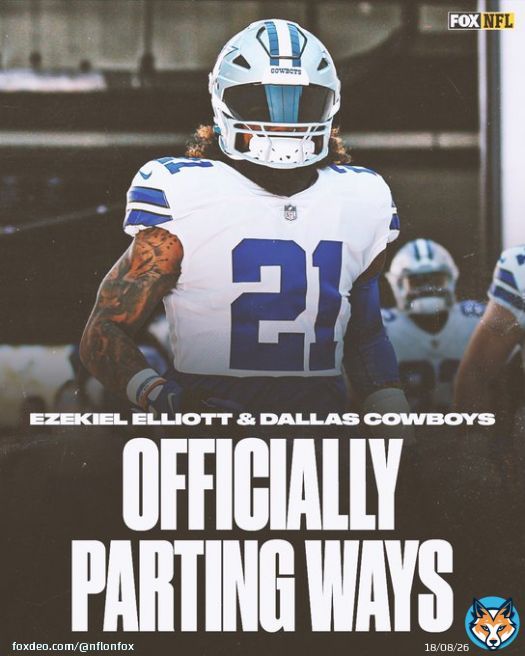 The Cowboys and RB Ezekiel Elliott are officially parting ways, per multiple sources.   He now will be a free agent.