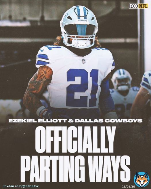 The Cowboys and RB Ezekiel Elliott are officially parting ways, per multiple sources.   He now will be a free agent.