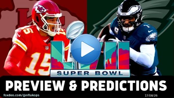 NFL FANS     NEW VIDEO ALERT!  WATCH our PREVIEW & PREDICTION of this weekend's #SuperBowl    Make sure to join us for our LIVE play by play reaction stream this weekend we're doing a PRIZE GIVEAWAY!   #NFLTWITTER #NFLPlayoffs #NFL #Chiefs #Eagleles