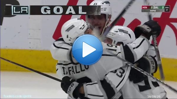 KINGS WIN   Alex Iafallo puts it home on the power play in overtime, as the @LAKings come back to win Game 1! #StanleyCup
