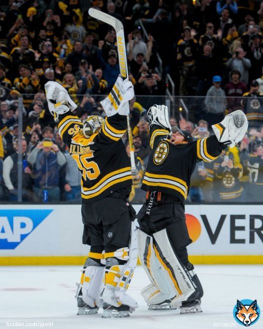 What's better than a SwayMark goalie hug? A #StanleyCup Playoffs SwayMark goalie hug.