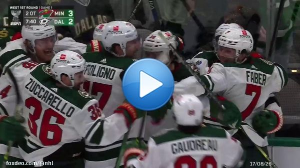Ryan Hartman (@RHartzy18) with the game-winning goal... in double overtime... what a way to start the #StanleyCup Playoffs.