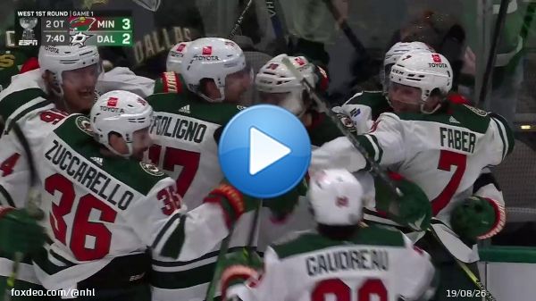 Ryan Hartman (@RHartzy18) with the game-winning goal... in double overtime... what a way to start the #StanleyCup Playoffs.