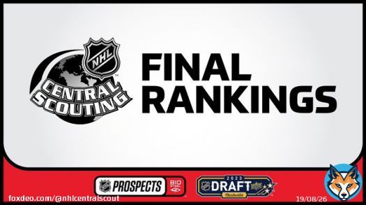 The 2023 NHL Central Scouting Final Rankings presented by BioSteel are now available on  #NHLDraft