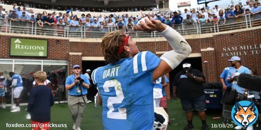 [stefon voice]  This game had ??????????. Lightning in a sunny sky. A fully-clothed streaker. Lane Kiffin trying to do a handstand?  On a surreal, weird, bizarre, 448-rushing-yard performance that #OleMiss won over Auburn.  READ: