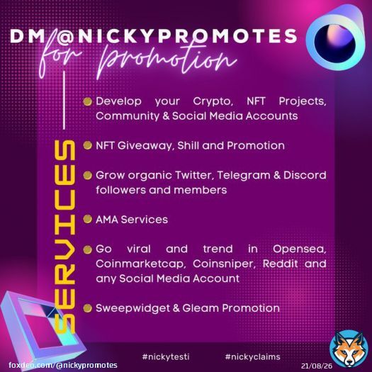 Free Album for 2   Retweet, Like & Comment @nickypromotes   ______ #Crypto #ripple #Giveaways  #SolanaNFT #NFTGiveaways #NFT #Solana #TRX&nbsp;#CryptoGiveaway #Metaverse #NFTCommunity #DeFi #altcoin #P2E #Polygon #BTC #Bitcoin #Ethereum #Playtoea