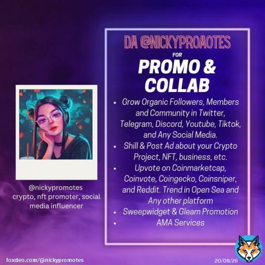 $20 | 290K &bull; END FAST  RT, Like & Reply @nickypromotes  _________ #Crypto #cryptocurrency #NFT #NFTCommmunity #NFTGiveaways #Giveaway #NFTs #BBTitians #Airdrop #GameFi #Web3 #BTC #Binance #Ethereum #Bitcoin #BabyDoge #Dogecoin #Polygon #P2E #P2EGame #blockchain #Solana&hellip;