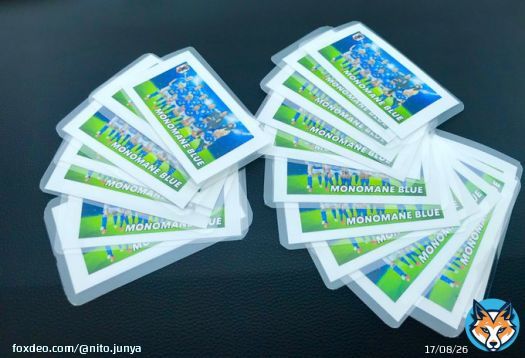 本日！キリンチャレンジカップ2023 日本vsエルサルバドル ゴール裏から全力応援させて頂きます  似東を見つけてくれた方、 先着50名くらいに代表カードならぬ、ニセモノ代表カード  MONOMANEBLUEカードプレゼント