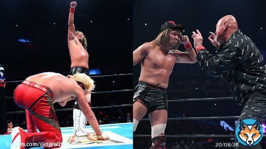 メインは大死闘の末、内藤が拳王を壮絶撃破！5番勝負はL・I・Jが金剛に&ldquo;3勝2敗&rdquo;で勝ち越し！  試合後、なんと武藤が&ldquo;引退試合&rdquo;の相手に内藤を電撃指名&hellip;!!  1.21横浜アリーナ大会の結果は &rArr;  #NJPWvsNOAH #njpw #noah_ghc