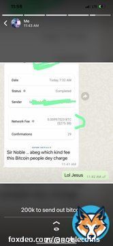 200k naira to send  #bitcoin out ! It&rsquo;s crazy .