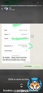 200k naira to send  #bitcoin out ! It&rsquo;s crazy .