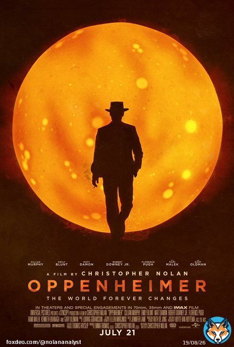 Amazing fanmade poster of #Oppenheimer   Credit to @MMattTenet