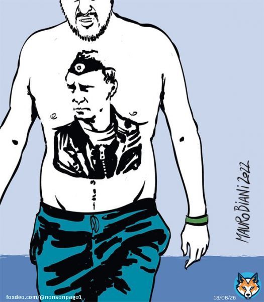 Fantastica, grandissimo Mauro!    #Biani !  La nuova #felpa in occasione della #CampagnaElettorale ...   #CrisidiGoverno ...  #Ombrerusse ...   #Russia  #Lega   #Salvini  #Putin   @maurobiani oggi su @repubblicaShow more