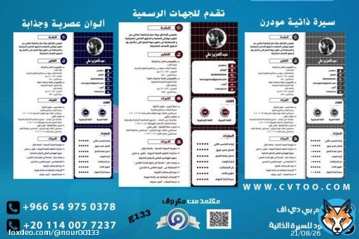Nour for CV design - cover letter - logos - business cards _Create a LinkedIn account  #البزنس28 #النصر #كرستيانو_رونالدو_نصراوي