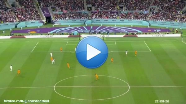 オランダのスーパーゴールを上空から  スペースの使い方・流動性\u25ce  #FIFAWorldCup2022 #オランダ代表 #サッカー戦術