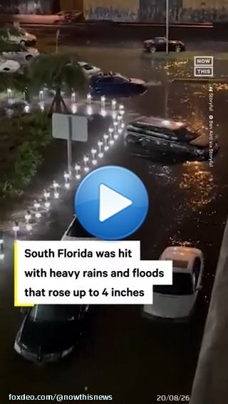 Parts of South Florida were basically underwater as a result of heavy rain and floods on April 12. Fort Lauderdale was particularly hard-hit, with entire streets turned into rivers and even its airport tarmac inundated with water.