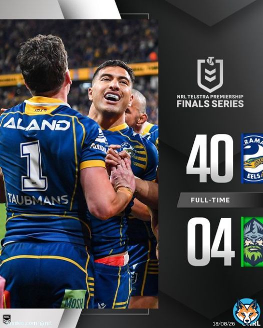 PRELIM BOUND   #NRLFinals #NRLEelsRaiders