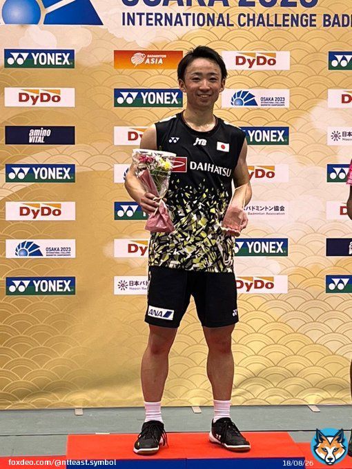 【バドミントン部】 #NTT東日本バドミントン部 #大阪インターナショナルチャレンジ2023  MS 決勝 \u25cb#田中湧士 15-21 21-14 21-17 \u25cfAlwi Farhan（インドネシア）  ファイナルセットを制し優勝しました。 ご声援ありがとうございました。