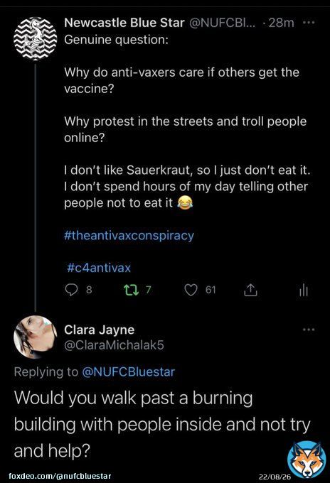 The irony in this response is fantastic   #theantivaxconspiracy #c4antivax