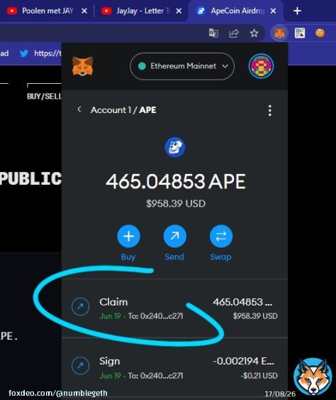 LOL im so bullish on $APE, just claimed $950 from their first public airdrop?!      $ARB $SUI $DAVE #Stablecoin $VOLT $SPX $SPY #bullrun $LINK $HEX $QNT $OP #Bitcoin #BinanceUS #cryptocurrency #MemeCoins $APE $MONG $PLANET $INU $WOJAK $GALA $MANA&hellip;&nbsp;Show more