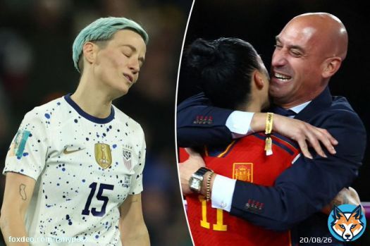 Megan Rapinoe slams Spain&rsquo;s Luis Rubiales for World Cup kiss: &lsquo;Deep level of misogyny&rsquo;