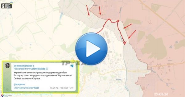 Військори руси ниють, що ЗСУ підірвали дамбу біля Бахмута, ускладнивши штурм міста.   На початку війни схожий підрив дамби на Київщині дозволив утримати столицю.  Тим часом Бахмут сьогодні відвідав командувач сухопутних військ ЗСУ Сирський.
