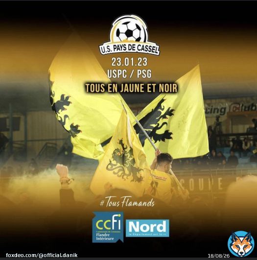 Wow! What a draw for USDPD #Cassel in Coupe de France...only just found out. Home tie against PSG! (At Lens!). Keeping an eye on this one...Im sure the rest of France outside Paris will be Cassel fans!   #PSG #CoupeDeFrance