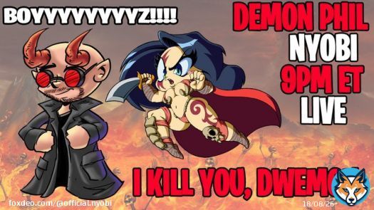 Tonight it's a double header, Nyobi Comics goes live at at 5pm eastern, and at 9pm eastern I join Demon Phil Phil Lockler, and after that its Diablo 4 gaming for the rest of the night.